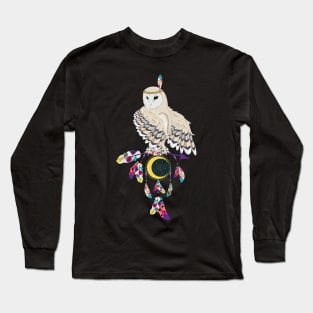 Owl on dreamcatcher Long Sleeve T-Shirt